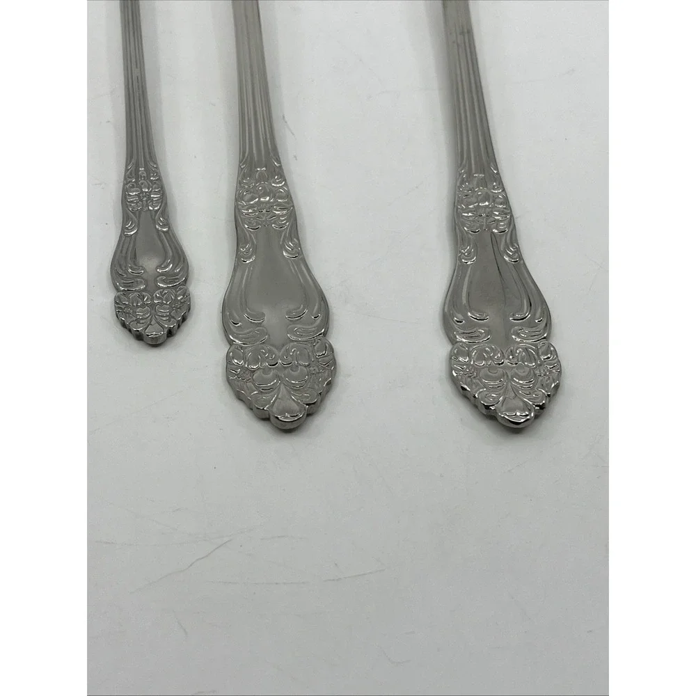 Reed & Barton Stainless Large Serving Utensils Haversham Spoon Fork‎ Tea Spoon